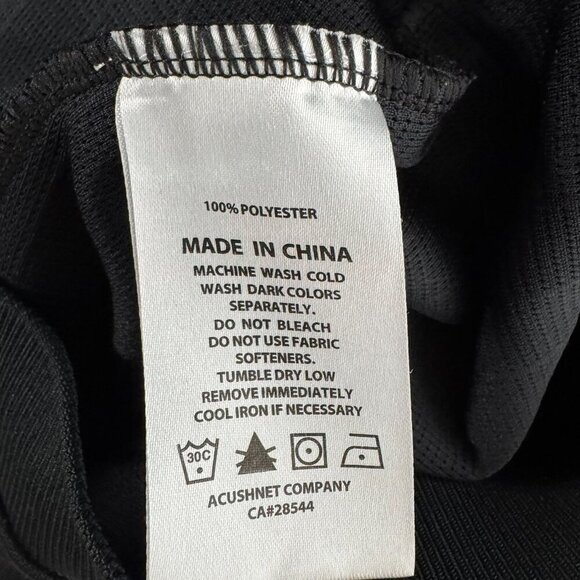 Footjoy Drop Needle Pullover Mens Large Black 1/2 Zip Golf Polyester TP-3055 - Picture 8 of 9